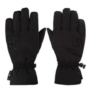 Pretty Green Unisex Adult Wind Resistant Plain Ski Gloves / Black
